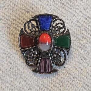 Vintage Celtic Cross Brooch